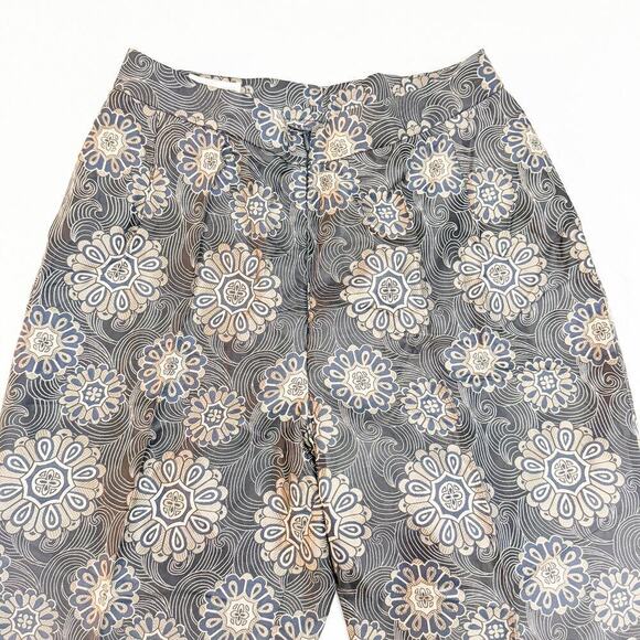 Dries Van Noten Brocade Patterned Silk Pants Geometric Print Size 38 - Picture 4 of 7